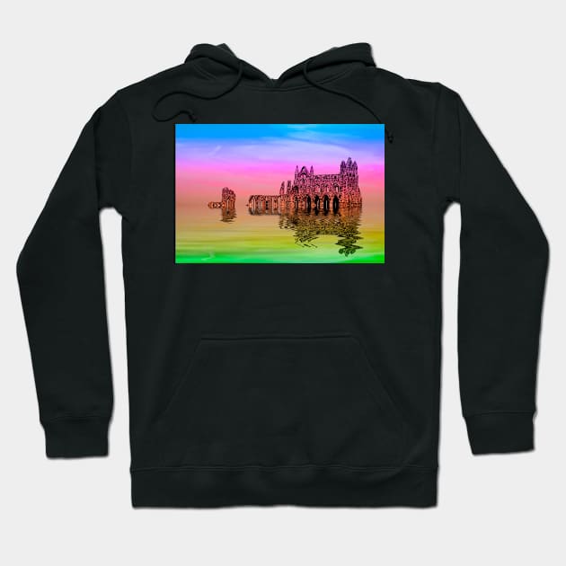 Whitby Abbey Hoodie by GothCardz